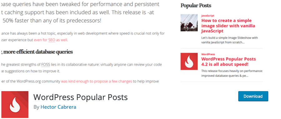 WordPress popular posts